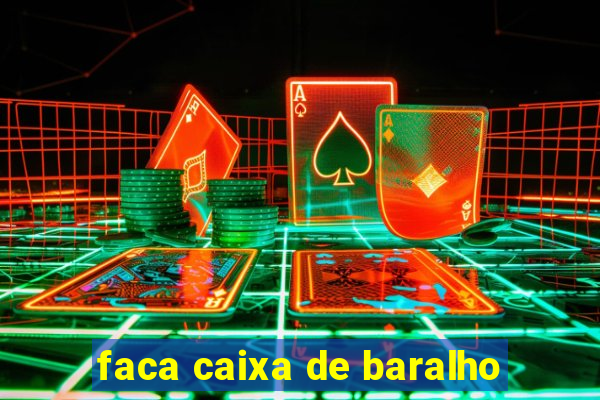 faca caixa de baralho